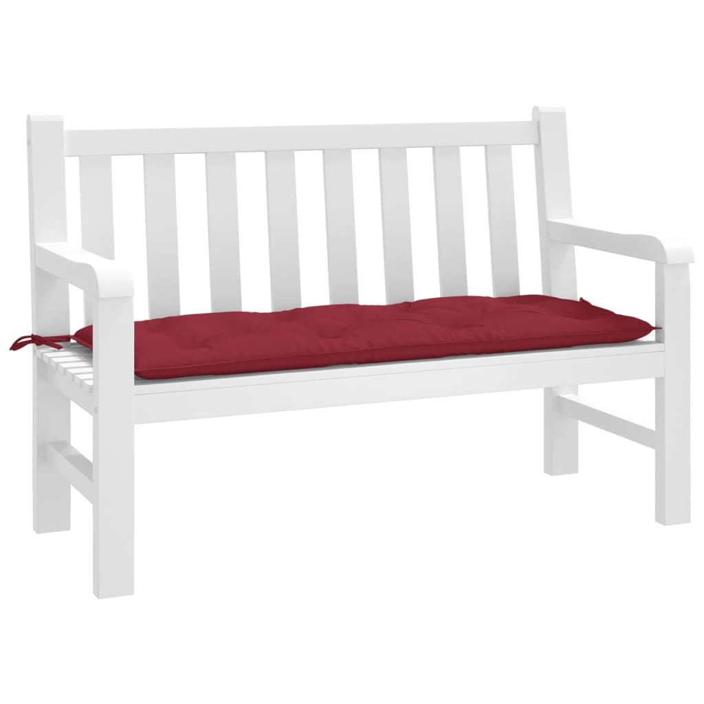 Garden Bench Cushion Wine Red 47.2"x19.7"x2.8" Oxford Fabric image 1