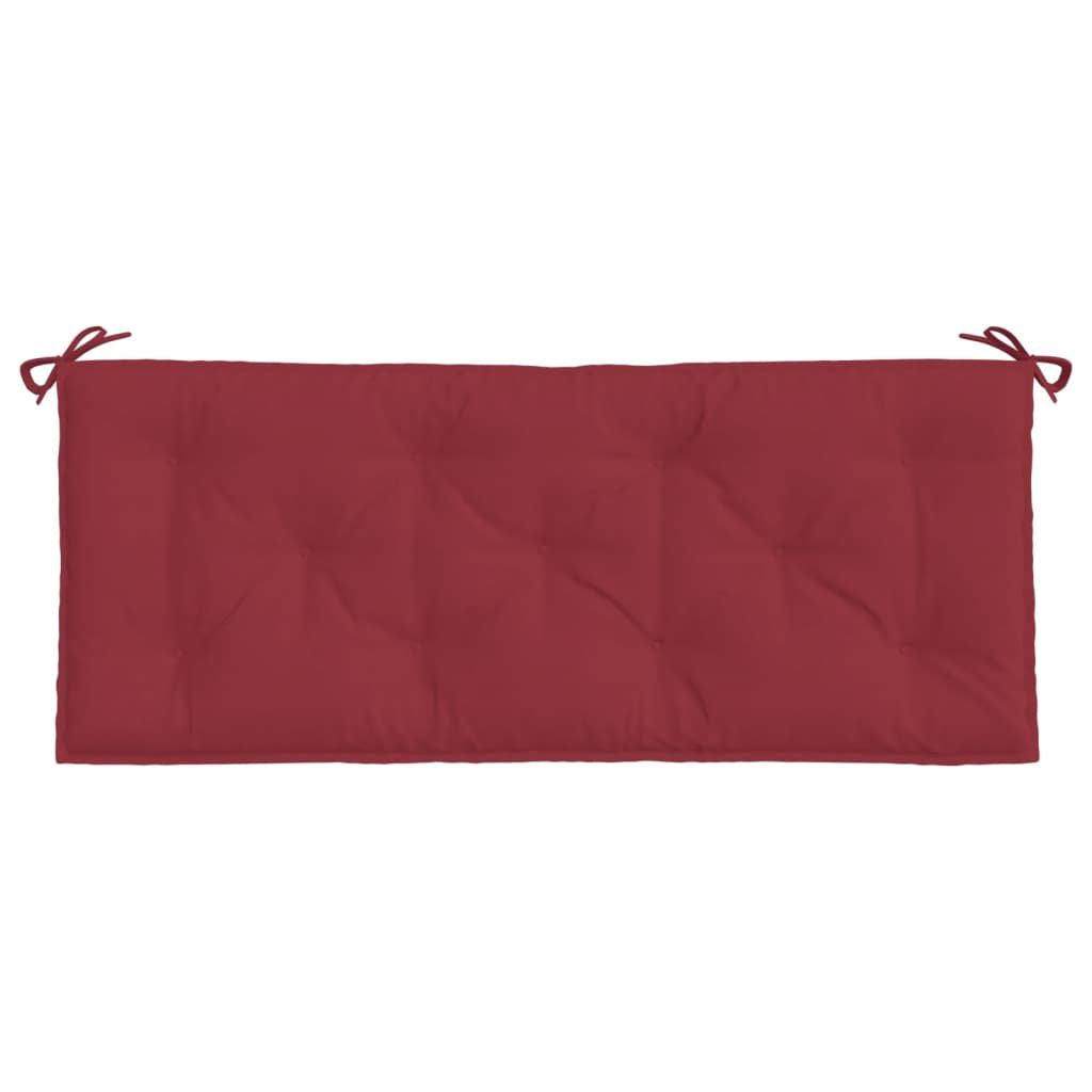 Garden Bench Cushion Wine Red 47.2"x19.7"x2.8" Oxford Fabric image 4