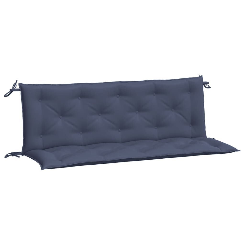 Garden Bench Cushions 2pcs Navy Blue 59.1"x19.7"x2.8" Oxford Fabric image 2