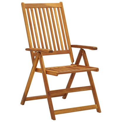 Garden Chair Set of 4 Anthracite Solid Acacia Wood Medium image 3