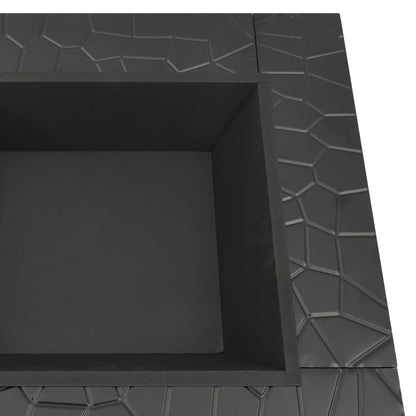 Garden Fire Pit with Poker 31.9"x31.9"x18.5" XXL Steel image 5