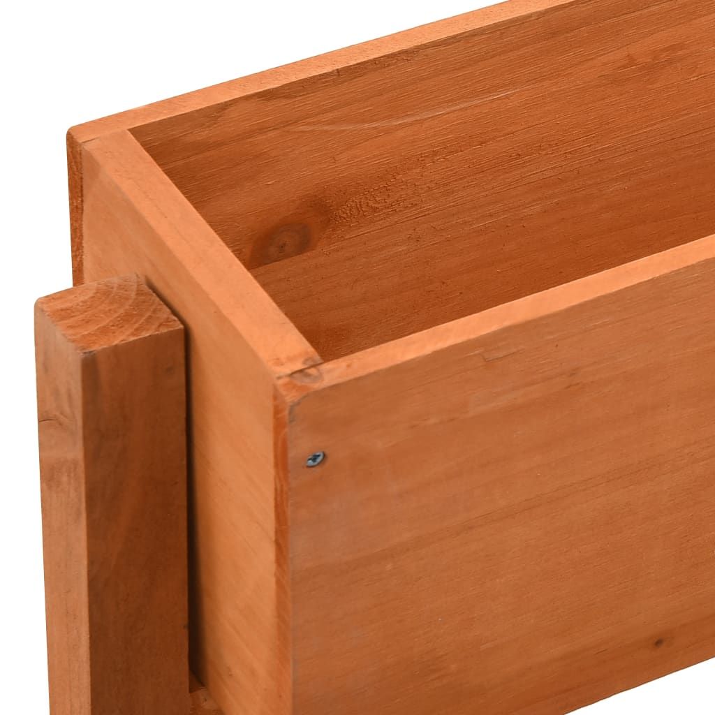 Garden Folding Planter Orange 23.6"x5.5"x29.5" Solid Firwood image 4