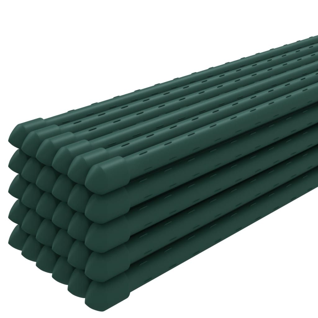 Garden Plant Stakes 30 pcs Green 70.9" Steel image 3