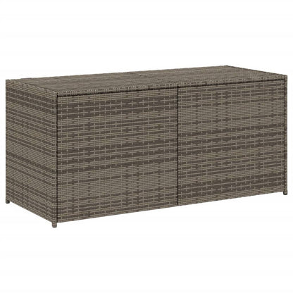 Garden Storage Box Gray 74.8 Gal Poly Rattan image 2