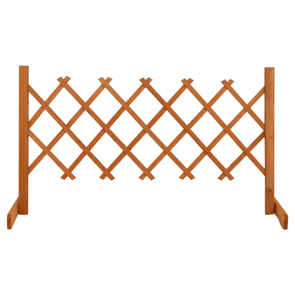 Garden Trellis Fence Orange 47.2"x23.6" Solid Firwood image 1