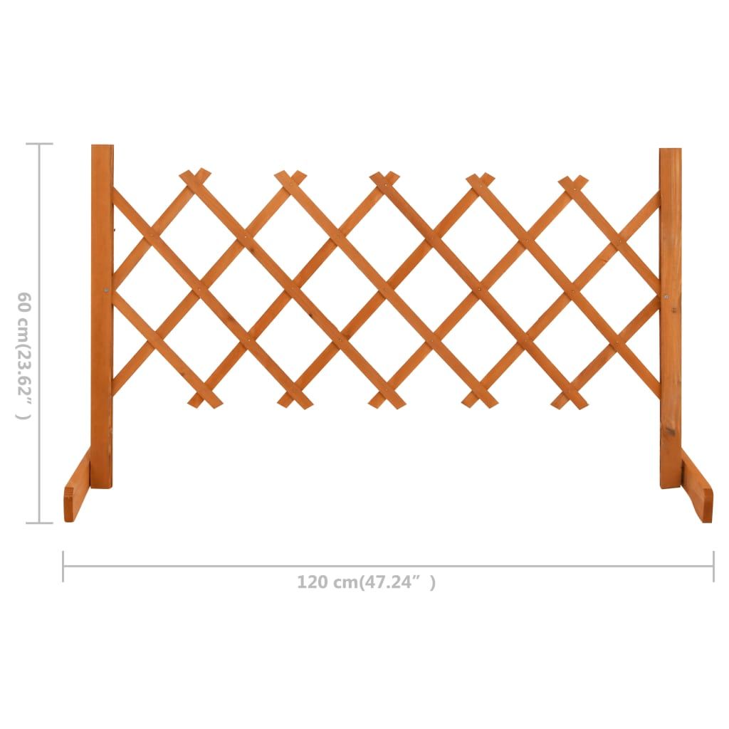 Garden Trellis Fence Orange 47.2"x23.6" Solid Firwood image 7