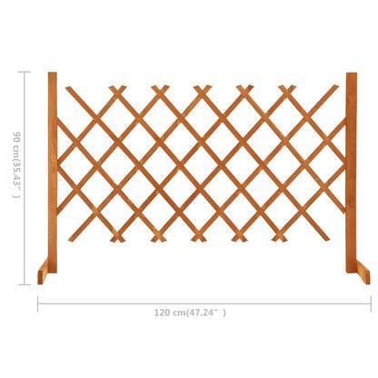 Garden Trellis Fence Orange 47.2"x35.4" Solid Firwood image 7