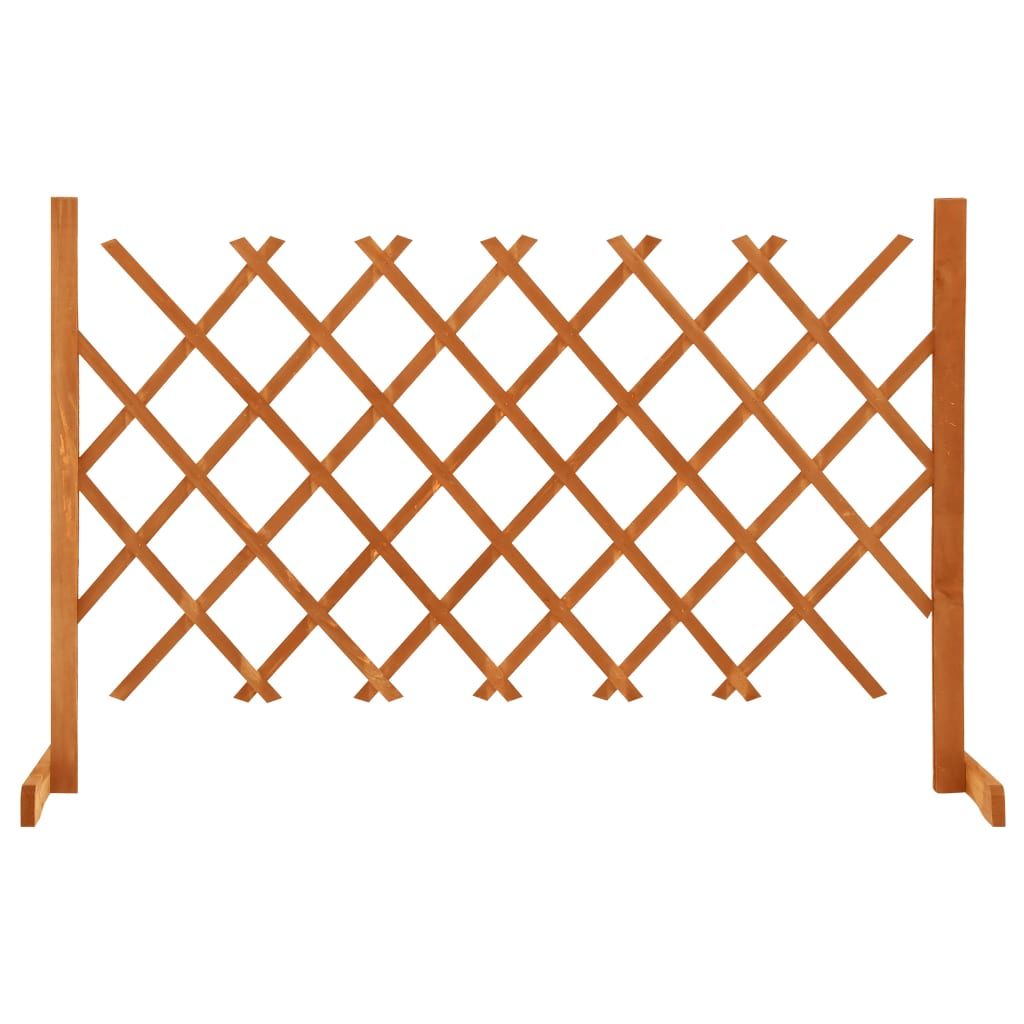 Garden Trellis Fence Orange 47.2"x35.4" Solid Firwood image 1
