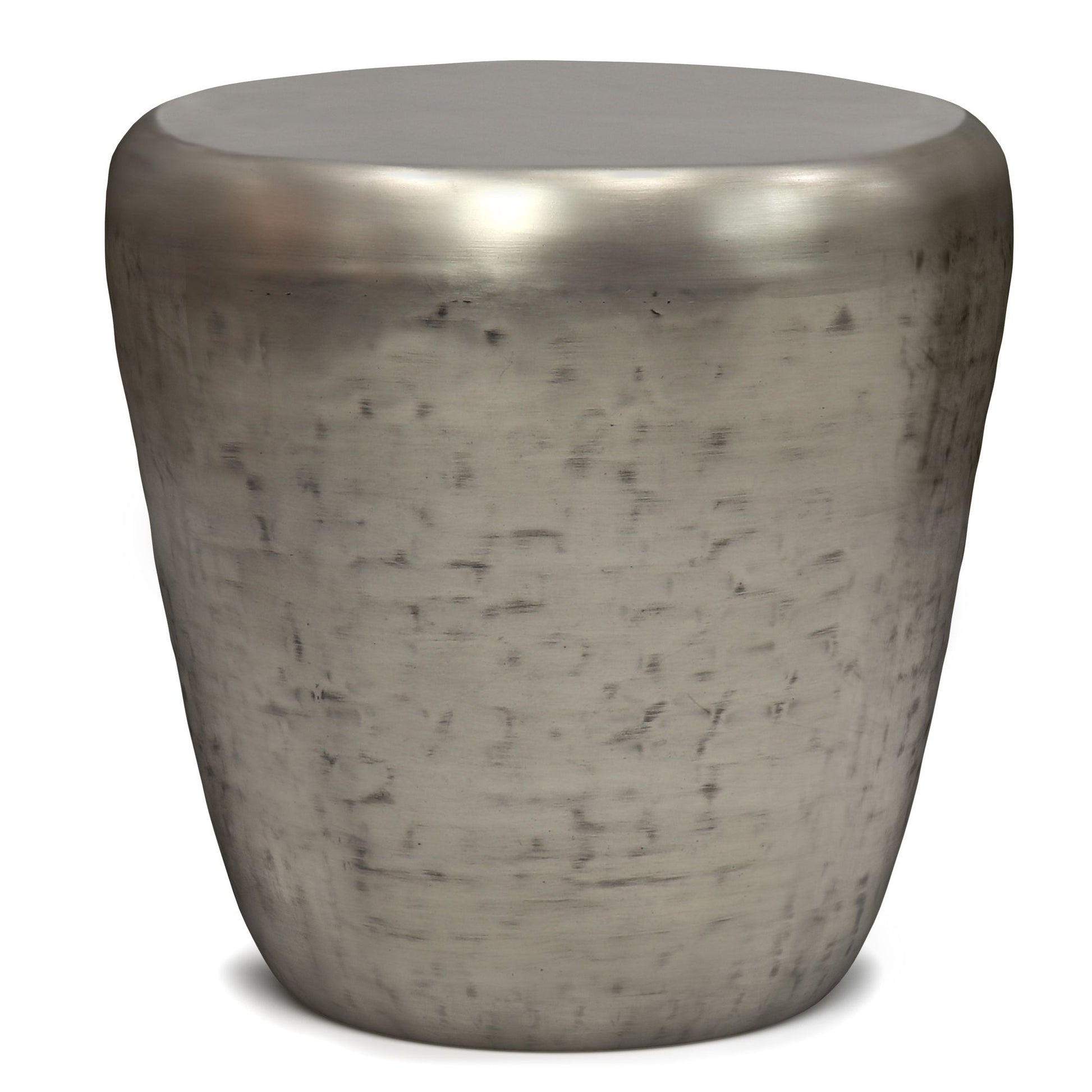 Garvy - Metal Side Table - Antique Silver image 1