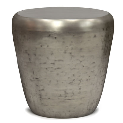Garvy - Metal Side Table - Antique Silver image 1