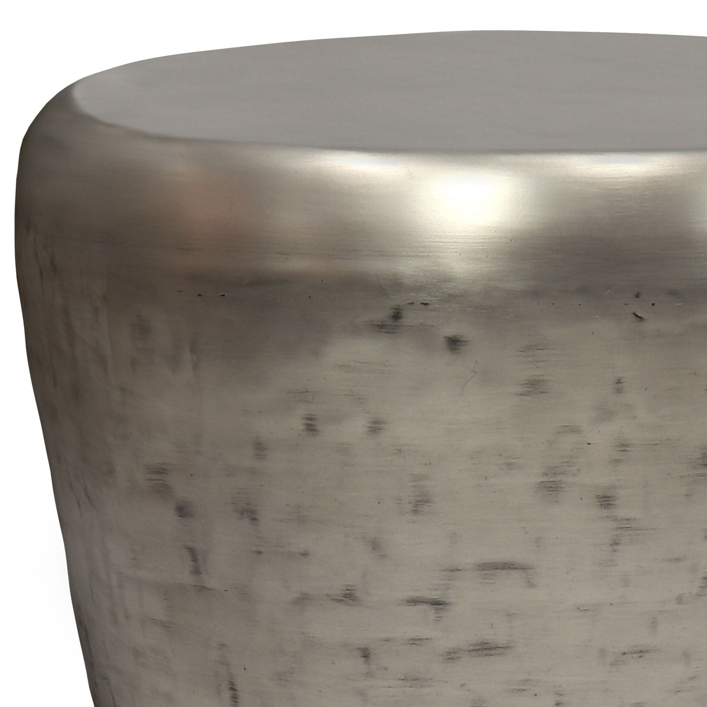 Garvy - Metal Side Table - Antique Silver image 4