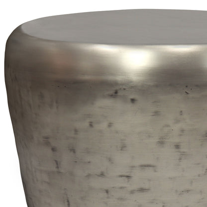 Garvy - Metal Side Table - Antique Silver image 4