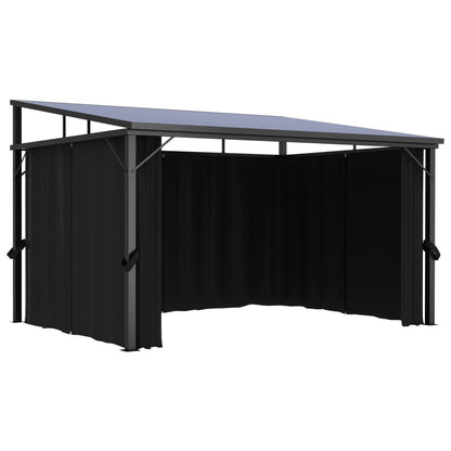 Gazebo with Curtain 13.3'x9.6'x8'Anthracite image 6