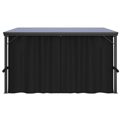 Gazebo with Curtain 13.3'x9.6'x8'Anthracite image 4