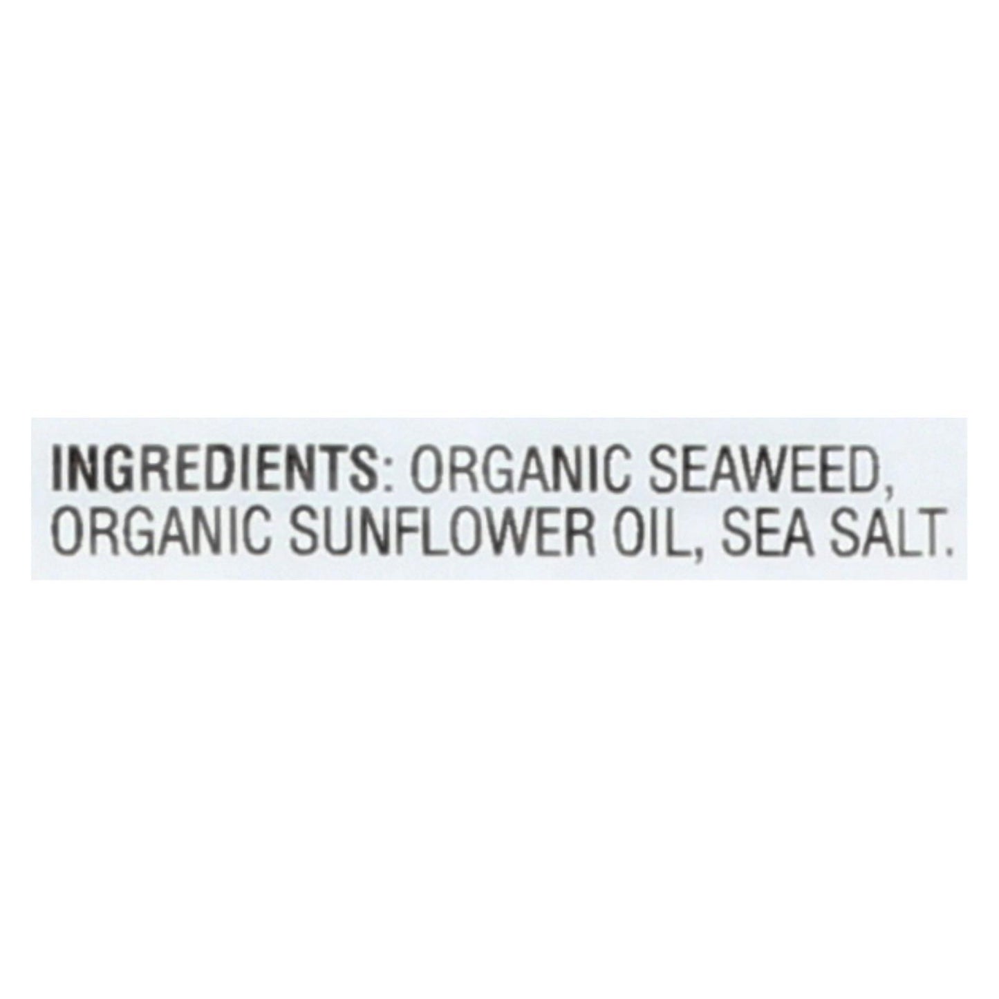 Gimme Seaweed Snacks Organic Roasted Seaweed Snack - Sea Salt - Case Of 8 - 6/.17 Oz image 2