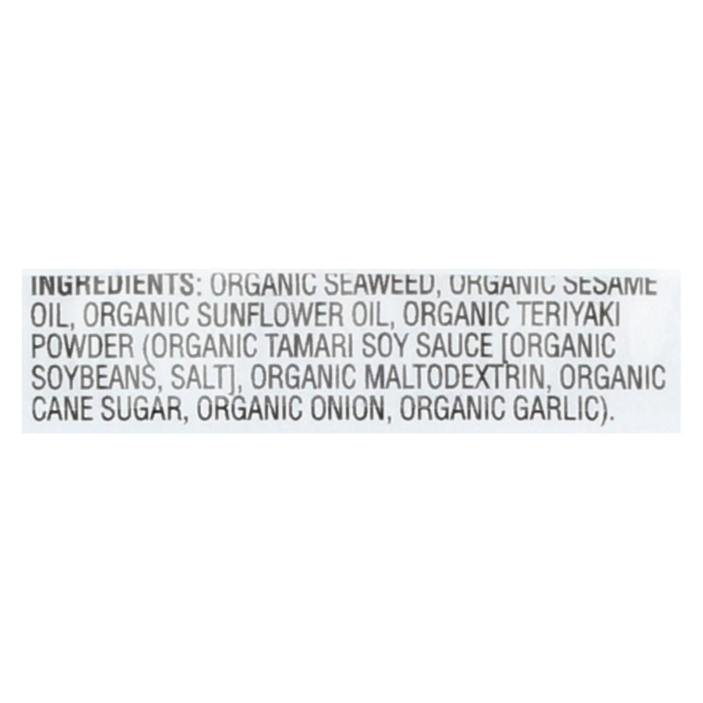Gimme Seaweed Snacks Organic Seaweed Snack - Teriyaki - Case Of 8 - 6/.17 Oz image 3