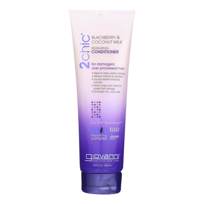 Giovanni Hair Care Products Conditioner - 2chic - Ultra Repair - Blackberry And Coconut Milk - 8.5 Oz image 1