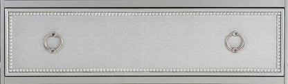 Glamorous Silver Finish Dresser 1pc 7 Drawers Beveled Mirror Trim Modern Bedroom Furniture image 4