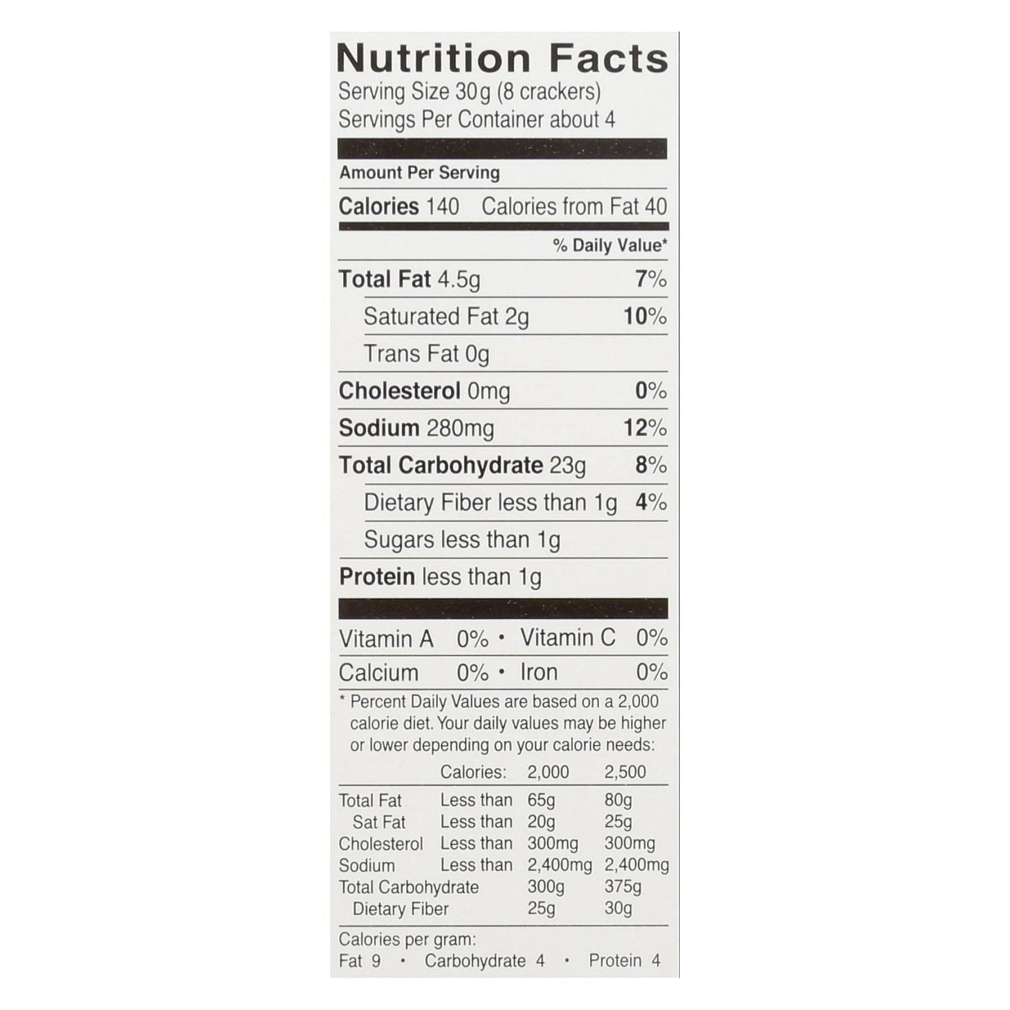 Glutino Original Crackers - Case Of 6 - 4.4 Oz. image 2