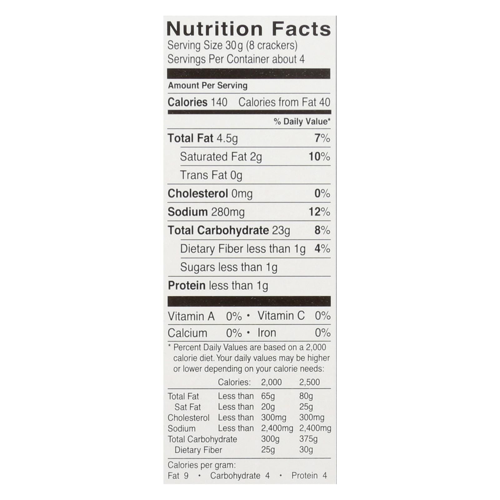 Glutino Original Crackers - Case Of 6 - 4.4 Oz. image 2