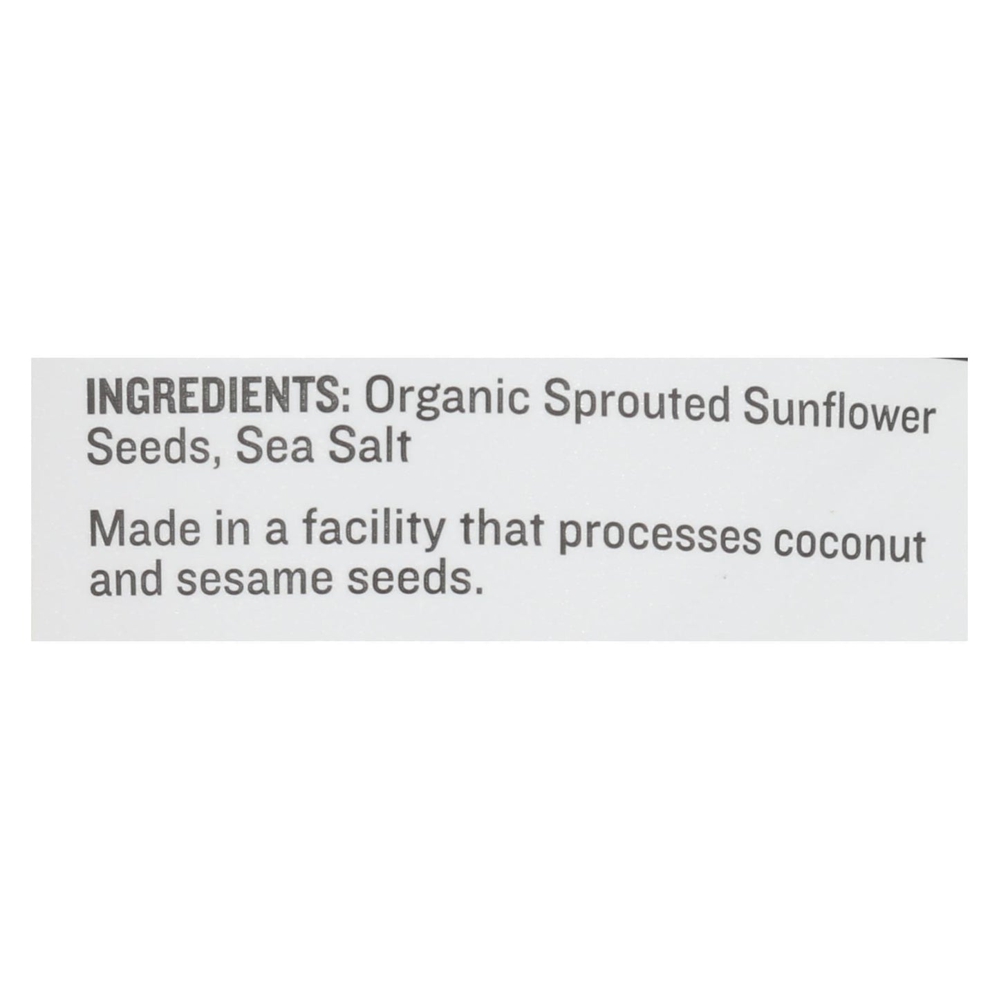 Go Raw - Snack Seed Snflwr Sprtd - Case Of 10 - 4 Oz image 2