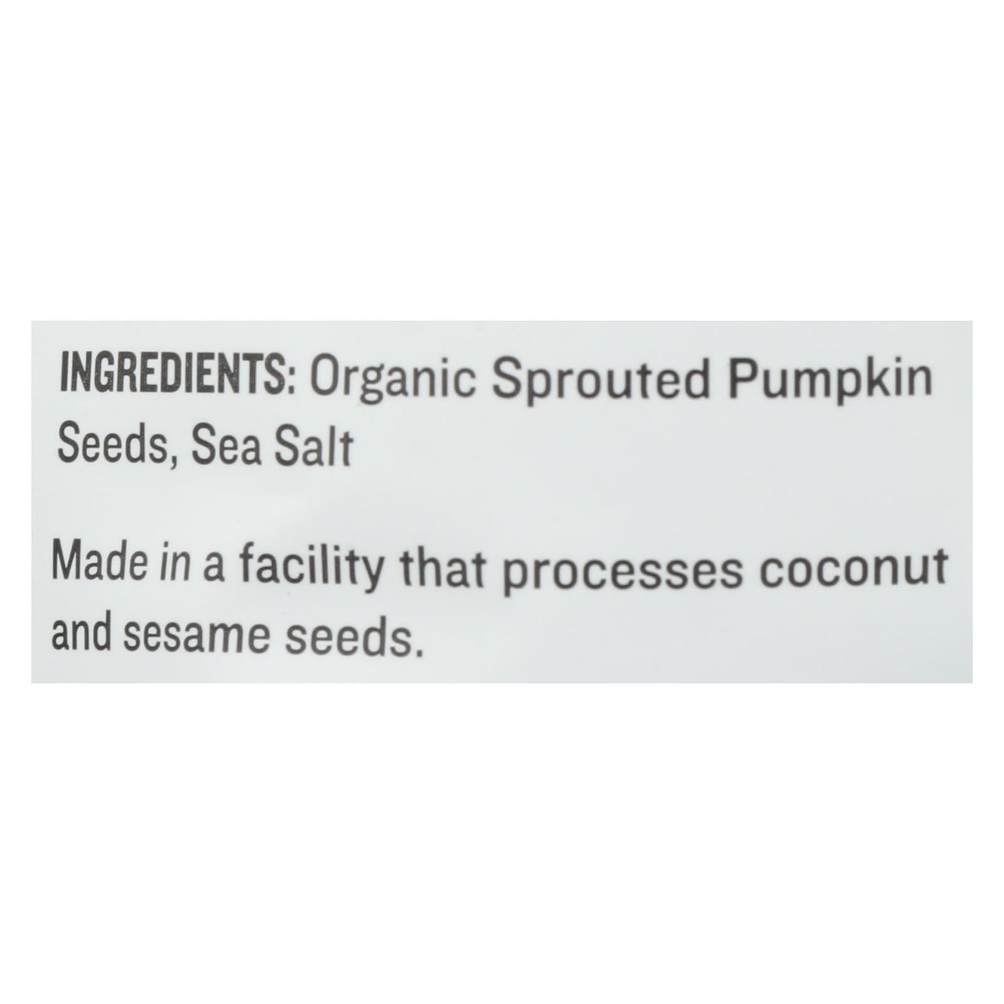 Go Raw Sprouted Seeds, Pumpkin With Celtic Sea Salt - Case Of 6 - 14 Oz image 2