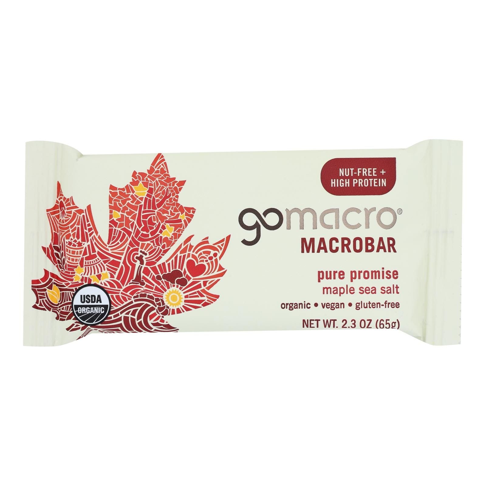 Gomacro - Bars Maple Sea Salt - Case Of 12 - 2.3 Oz image 4