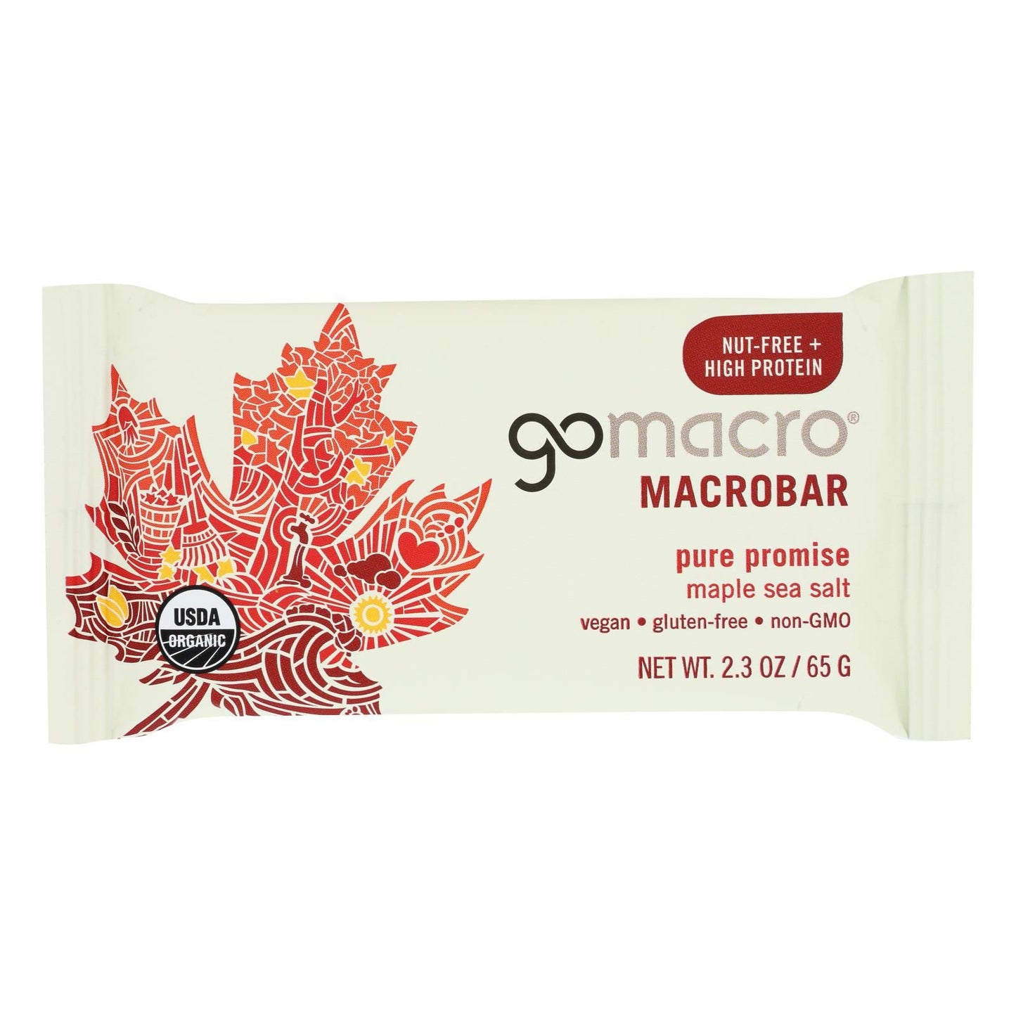 Gomacro - Bars Maple Sea Salt - Case Of 12 - 2.3 Oz image 1