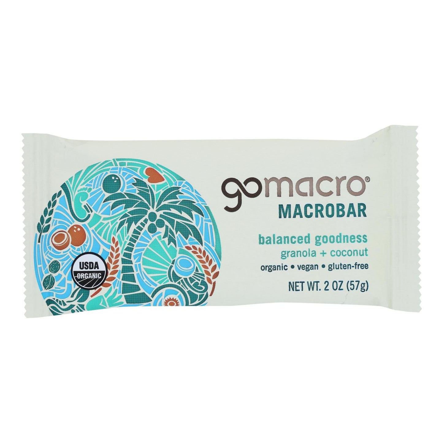 Gomacro Organic Macrobar - Granola With Coconut - 2 Oz Bars - Case Of 12 image 1