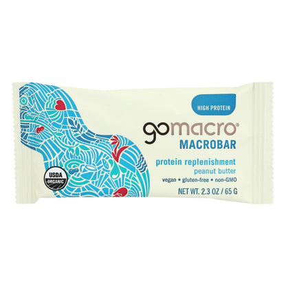 Gomacro Organic Macrobar - Peanut Protein - 2.3 Oz Bars - Case Of 12 image 1