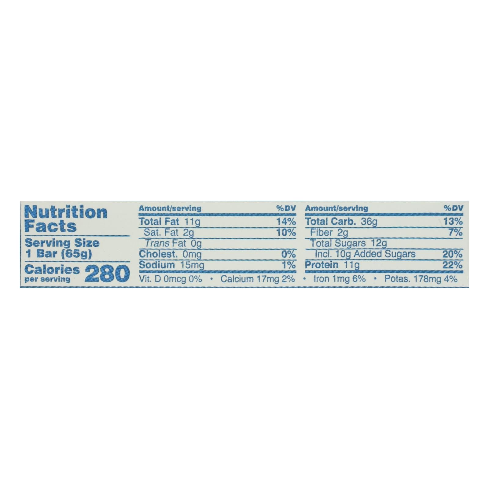 Gomacro Organic Macrobar - Peanut Protein - 2.3 Oz Bars - Case Of 12 image 3