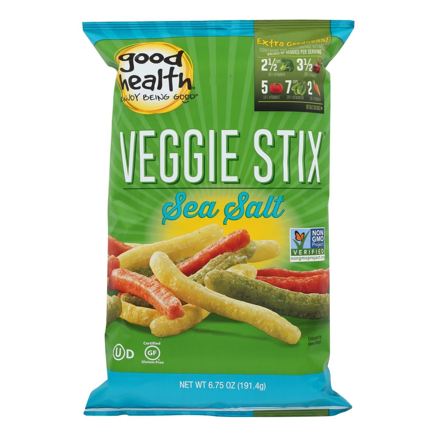 Good Health Sea Salt Veggie Stix - Case Of 10 - 6.25 Oz image 1