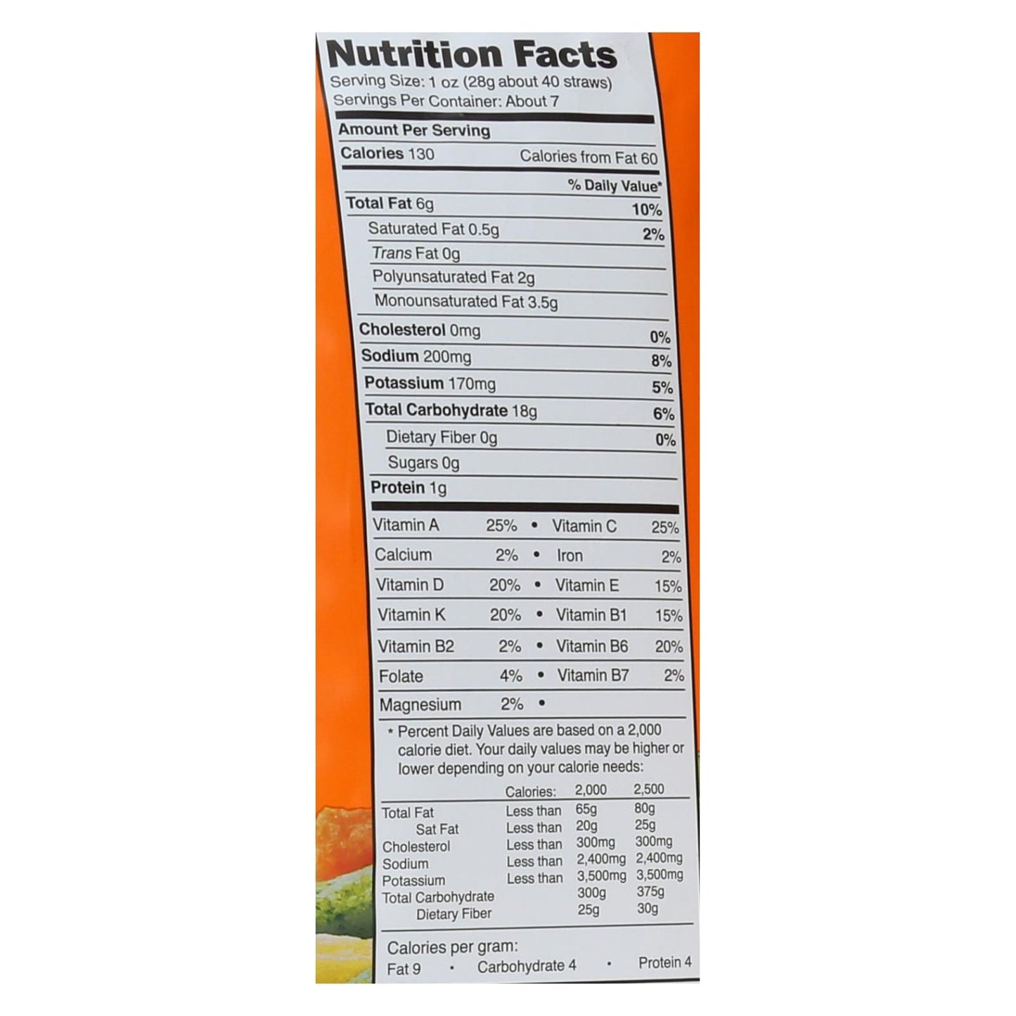 Good Health Sea Salt Veggie Straws - Case Of 10 - 6.25 Oz image 4