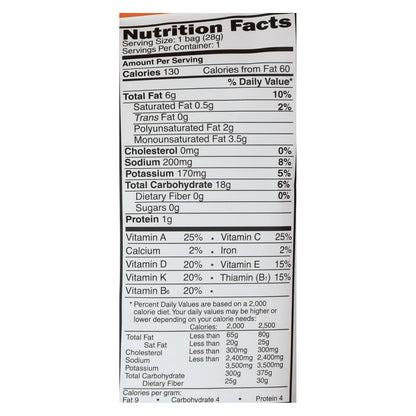 Good Health Veggie Straws - Sea Salt - Case Of 24 - 1 Oz. image 2