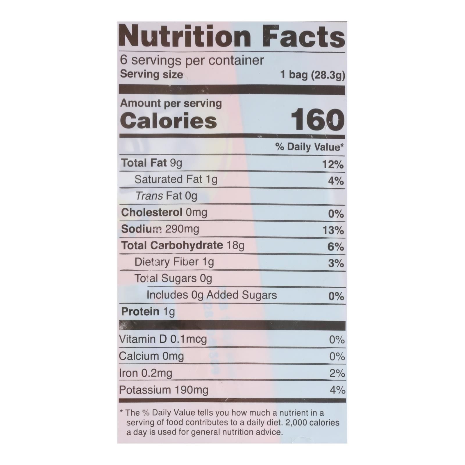 Good Health Veggie Straws - Sea Salt - Case Of 8 - 1 Oz. image 2