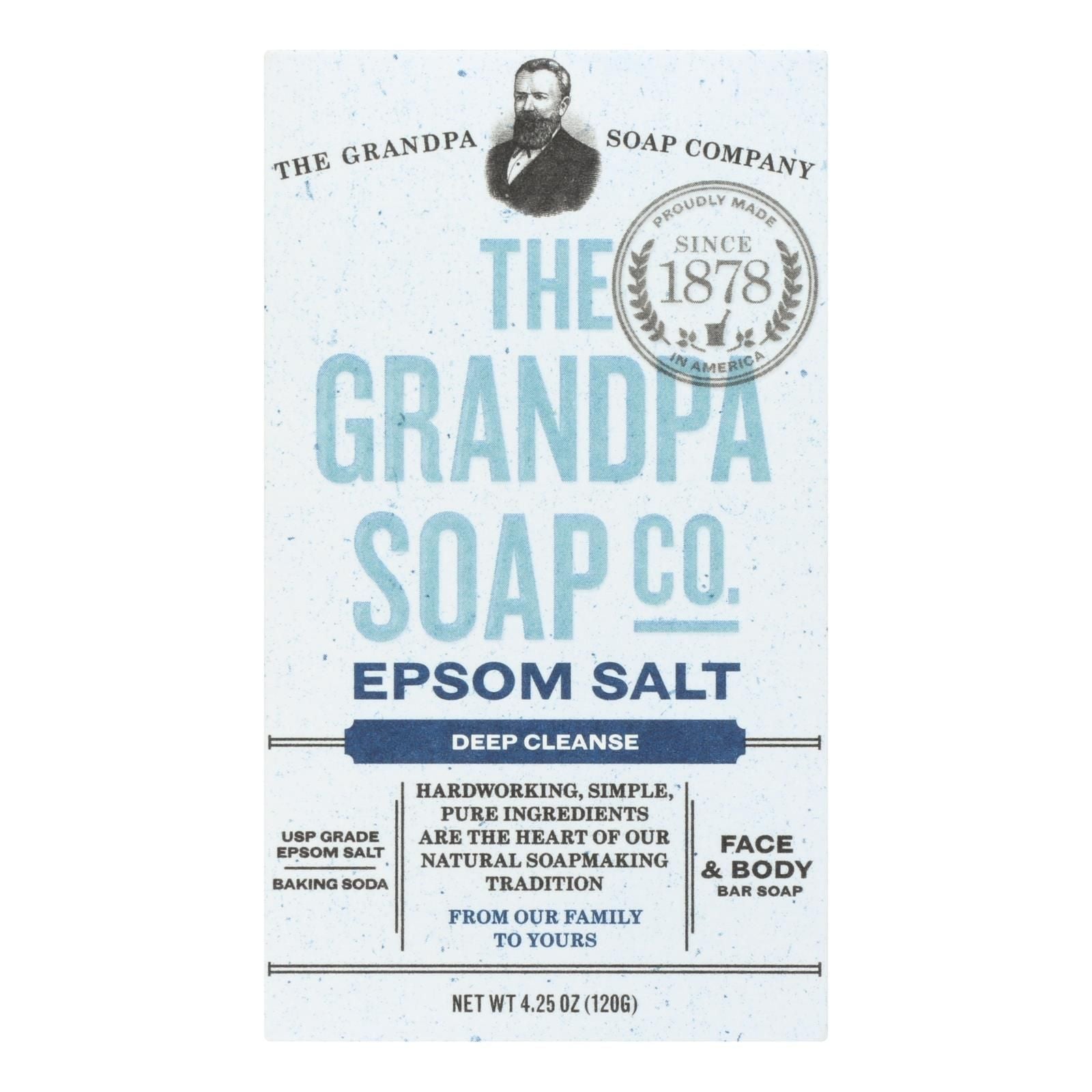 Grandpa Soap Bar Soap - Epsom Salt - 4.25 Oz image 1