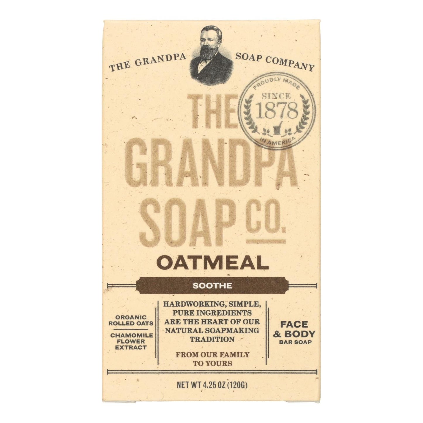 Grandpa Soap Bar Soap - Oatmeal - 4.25 Oz image 1