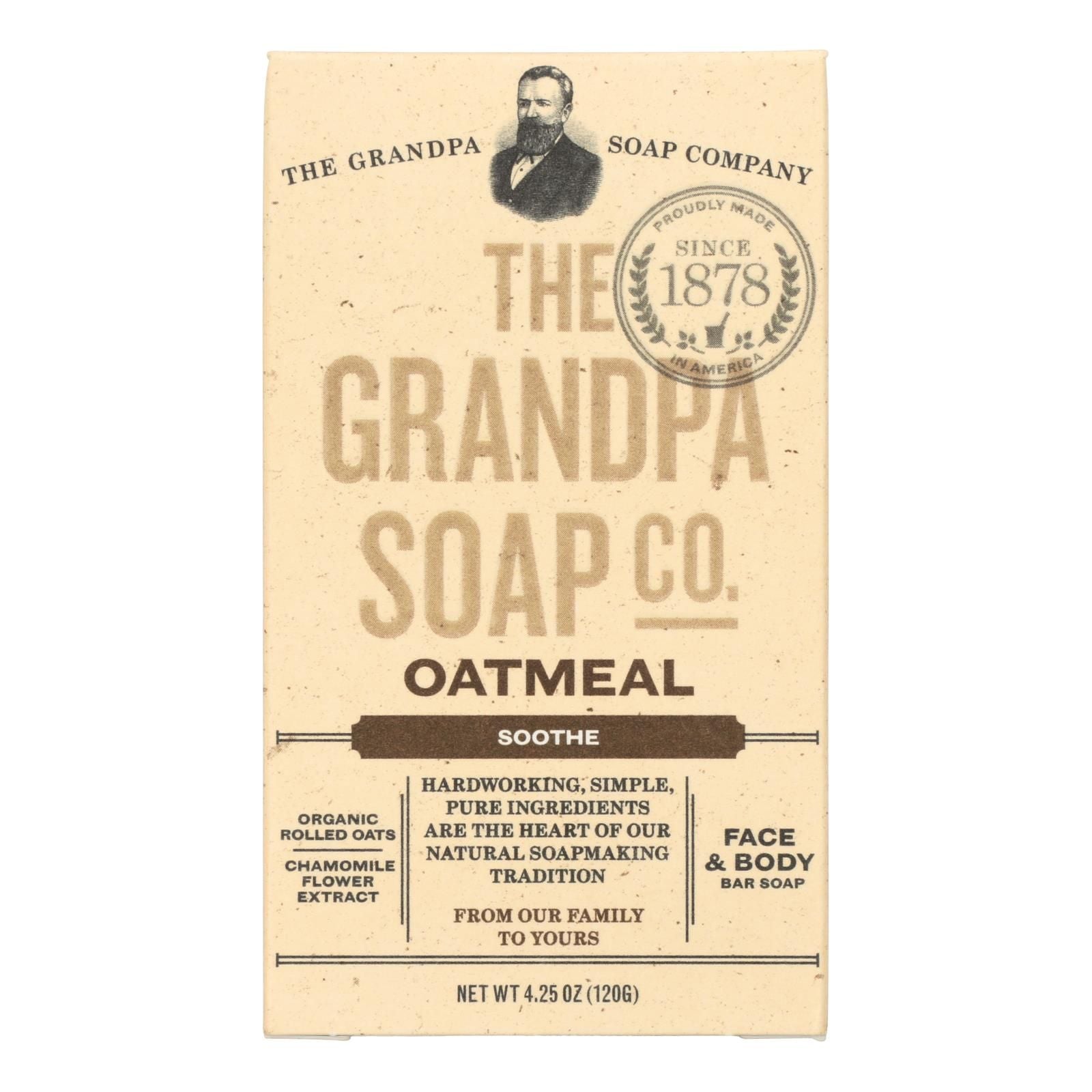 Grandpa Soap Bar Soap - Oatmeal - 4.25 Oz image 1