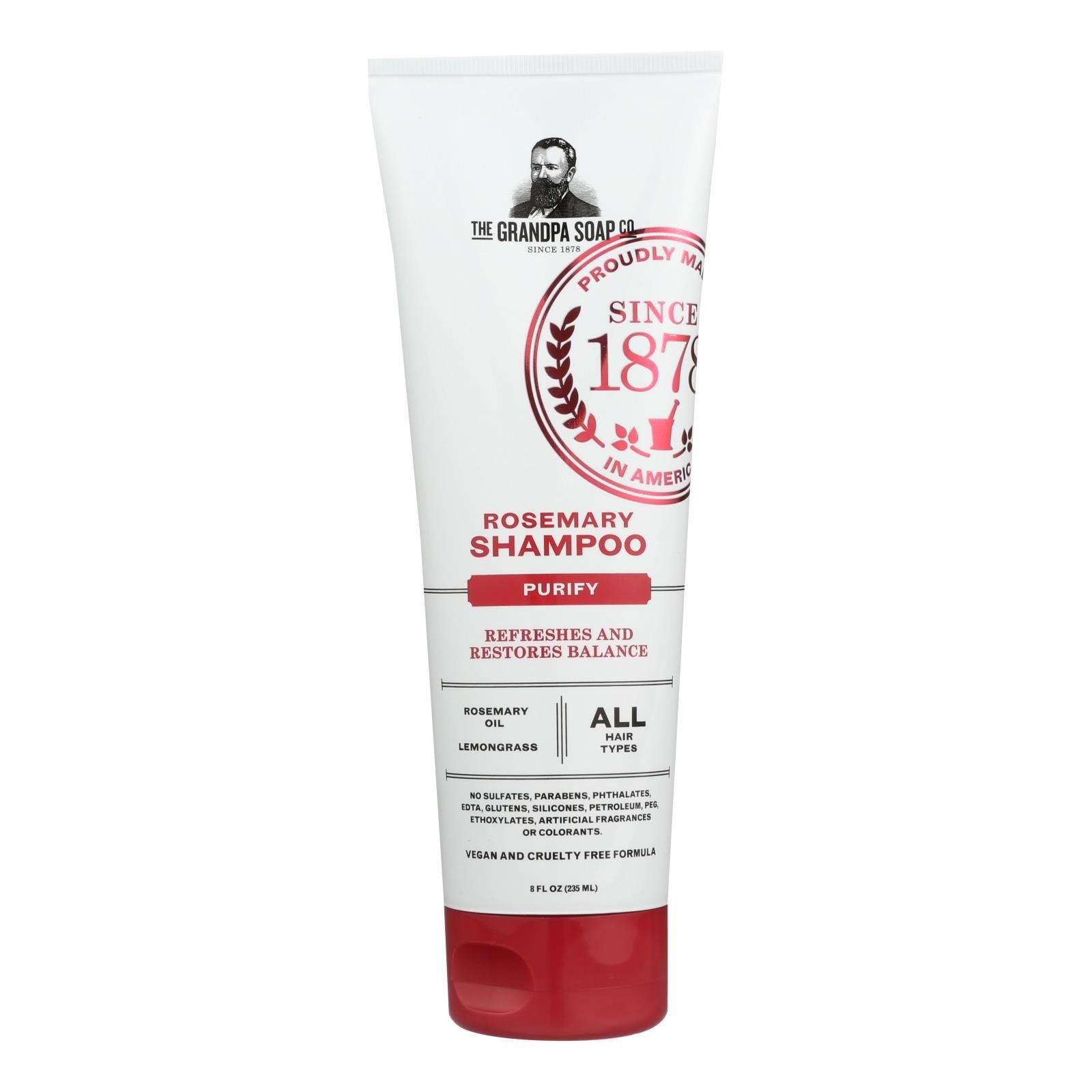 Grandpa Soap Shampoo - Rosemary - 8 Fl Oz image 1
