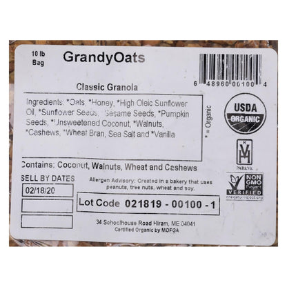 Grandy Oats Granola Classic - Single Bulk Item - 10lb image 3