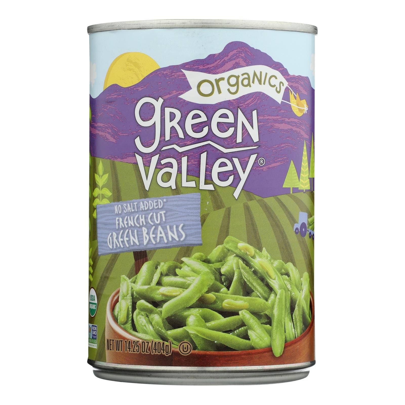 Green Valley Organics - Green Beans French Style - Case Of 12-14.25 Oz image 1
