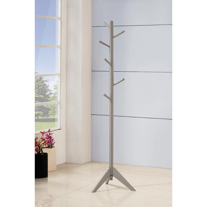 Grey 6-Hook Coat Rack image 1
