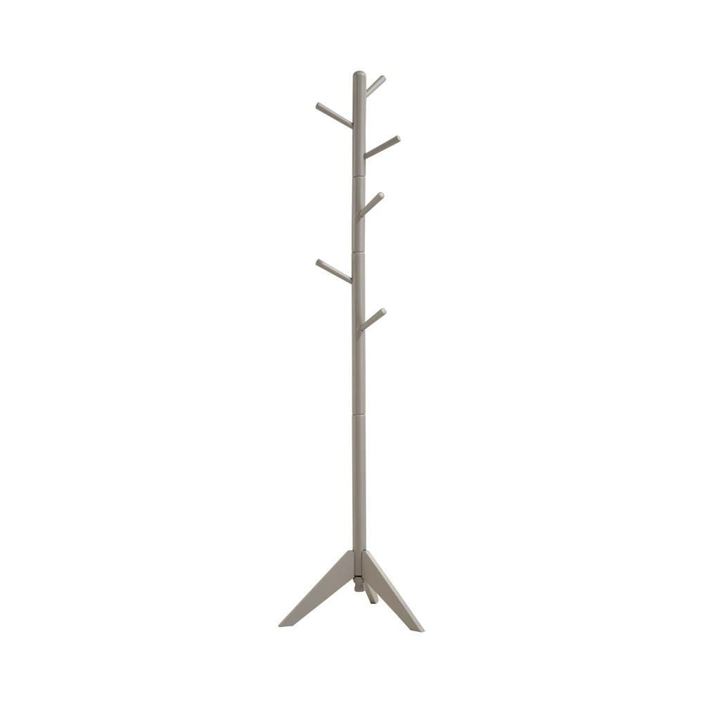 Grey 6-Hook Coat Rack image 2