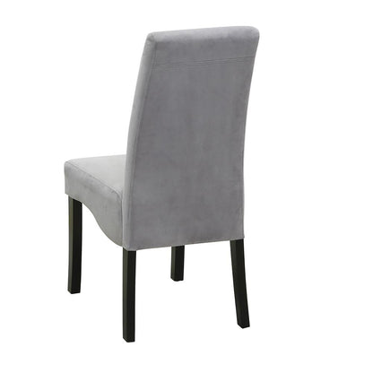 Grey and Black Upholestered Dining Chair (Set of 2) image 3