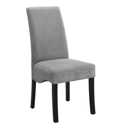 Grey and Black Upholestered Dining Chair (Set of 2) image 2