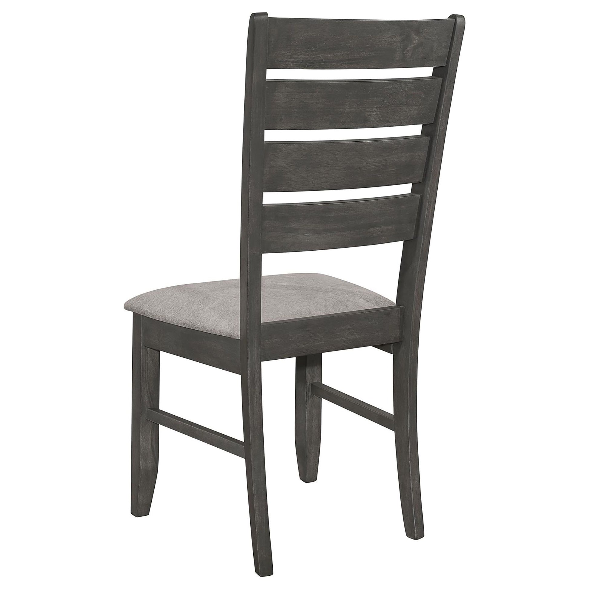 Grey and Dark Grey Padded Seat Side Chairs (Set of 2) image 10