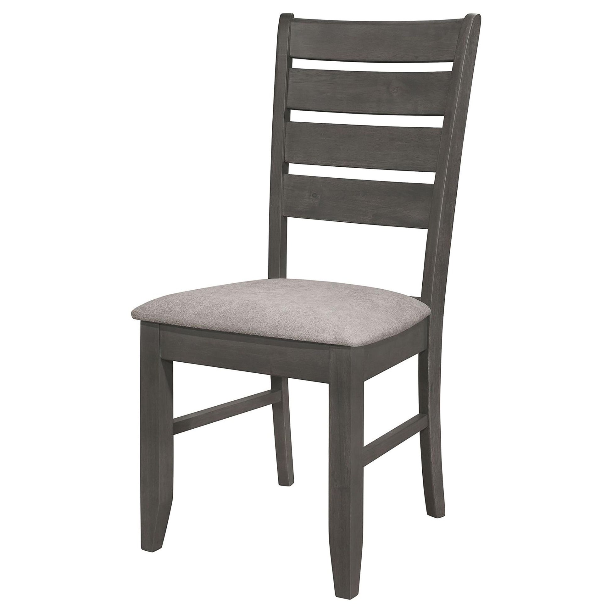 Grey and Dark Grey Padded Seat Side Chairs (Set of 2) image 5