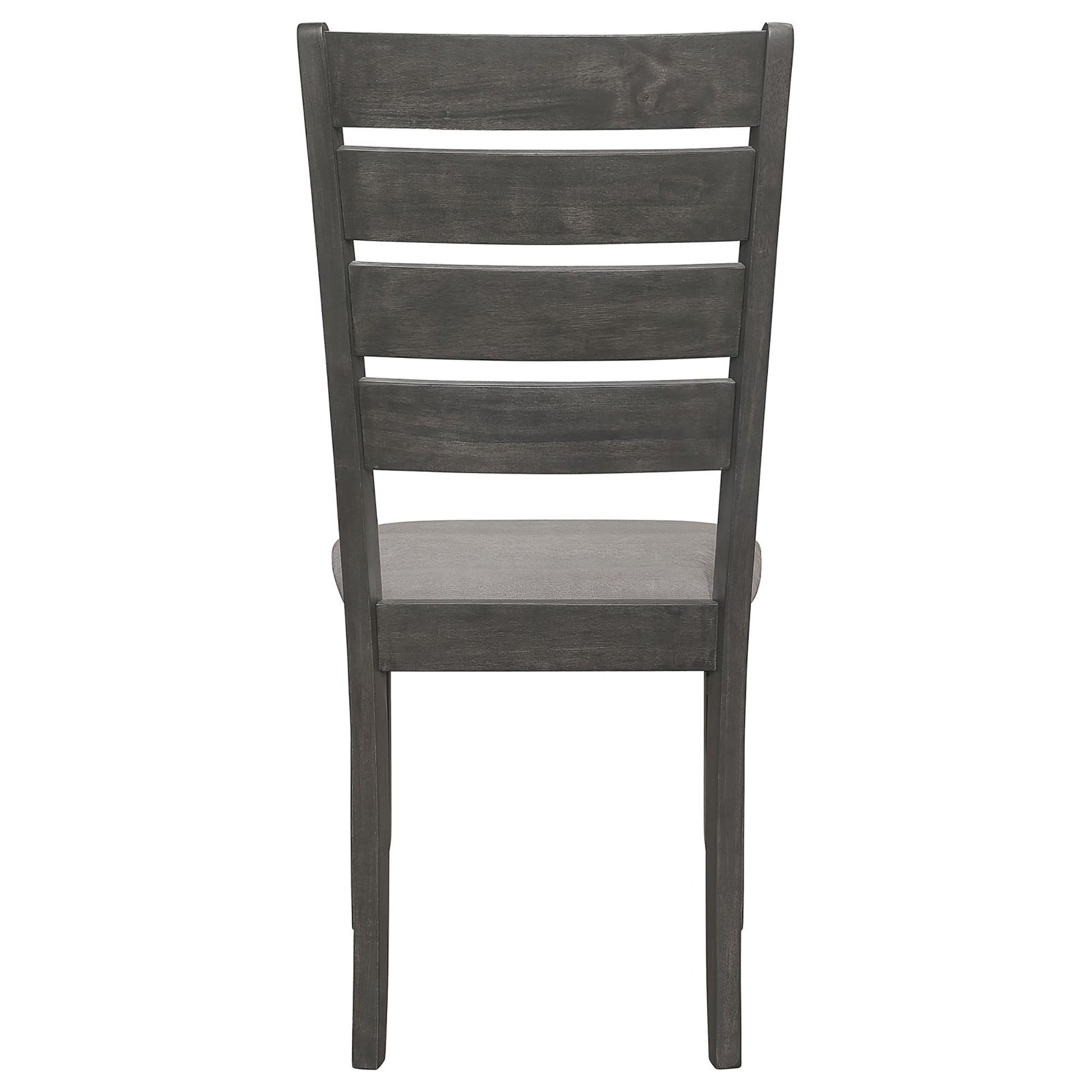 Grey and Dark Grey Padded Seat Side Chairs (Set of 2) image 9