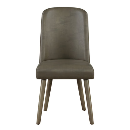 Grey and Grey Oak Upholstered Back Side Chairs (Set of 2) image 3