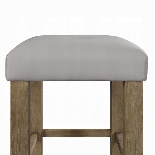 Grey and Oak Counter Height Stools (Set of 2) image 7